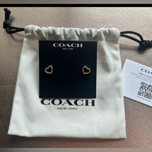 Brand new Coach earrings